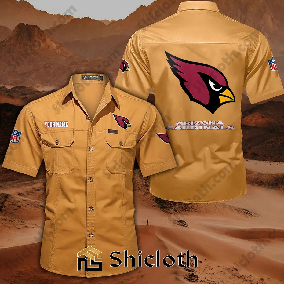 Alternative view of Custom name Arizona Cardinals Cargo Shirt