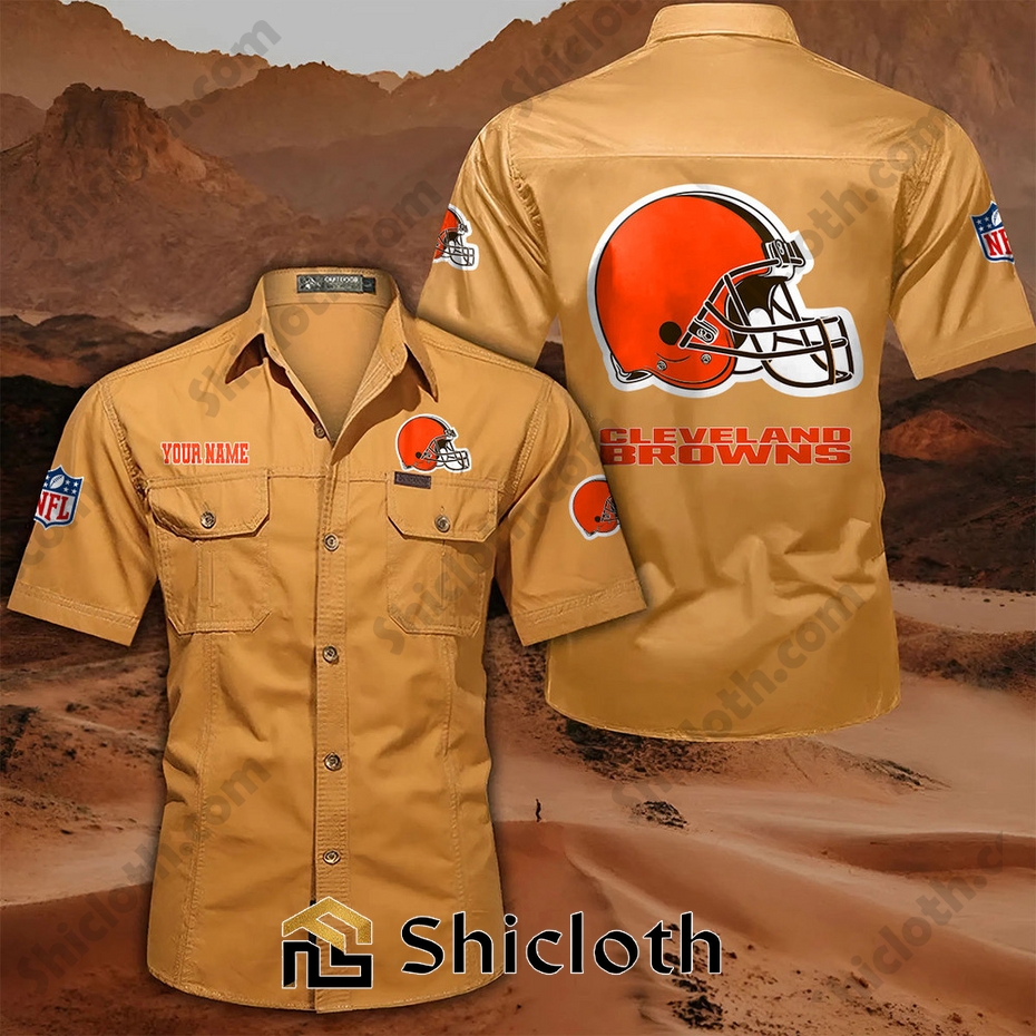 Custom name Cleveland Browns Cargo Shirt