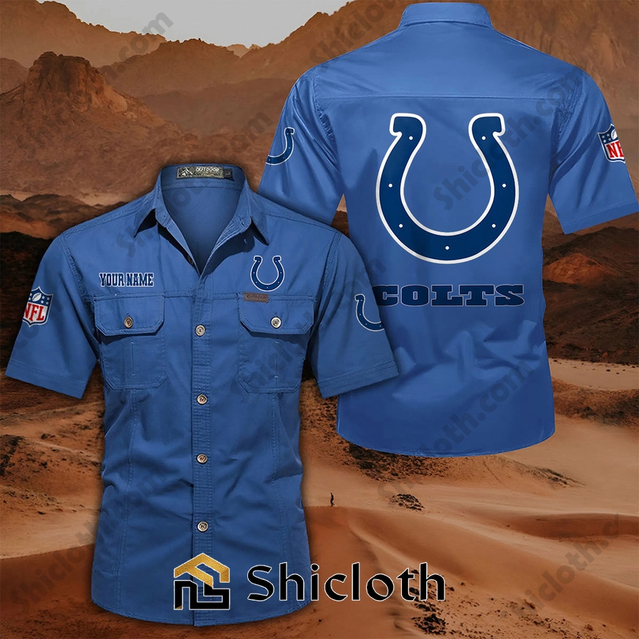 Custom name Indianapolis Colts Cargo Shirt
