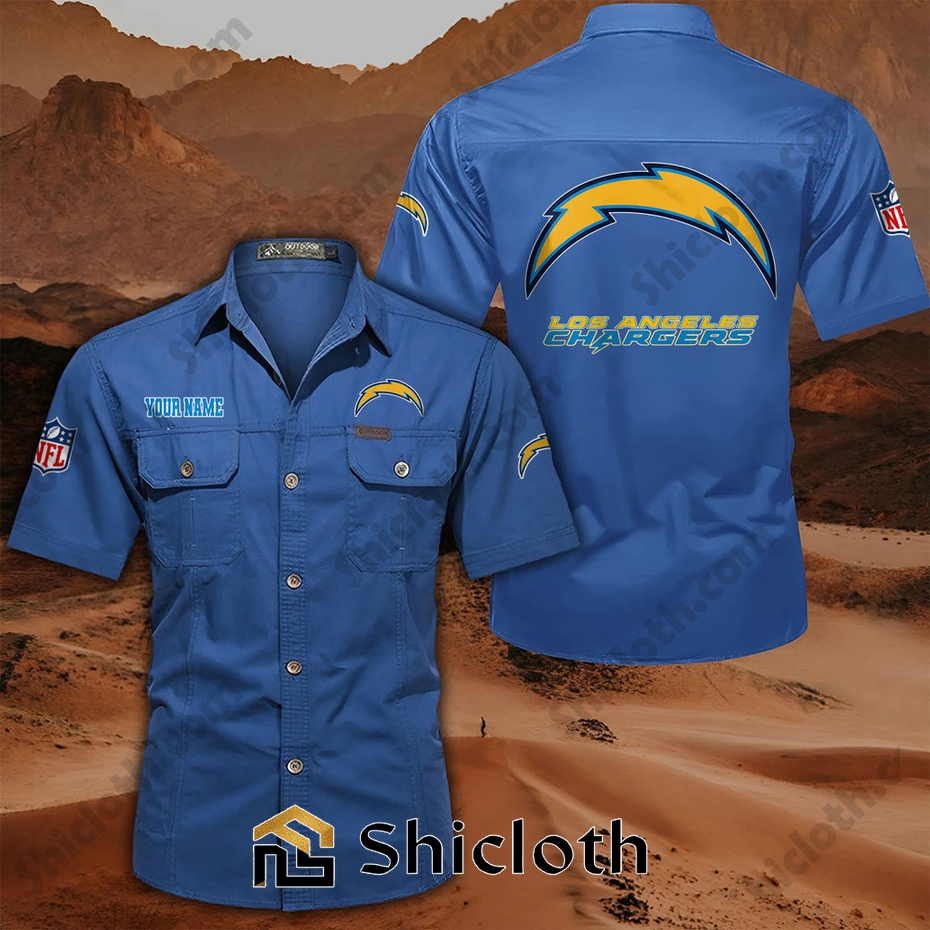 Custom name Los Angeles Chargers Cargo Shirt