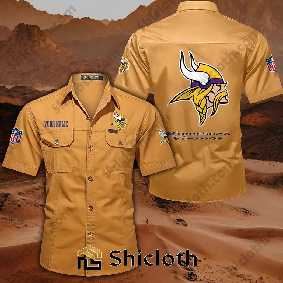 Custom name Minnesota Vikings Cargo Shirt
