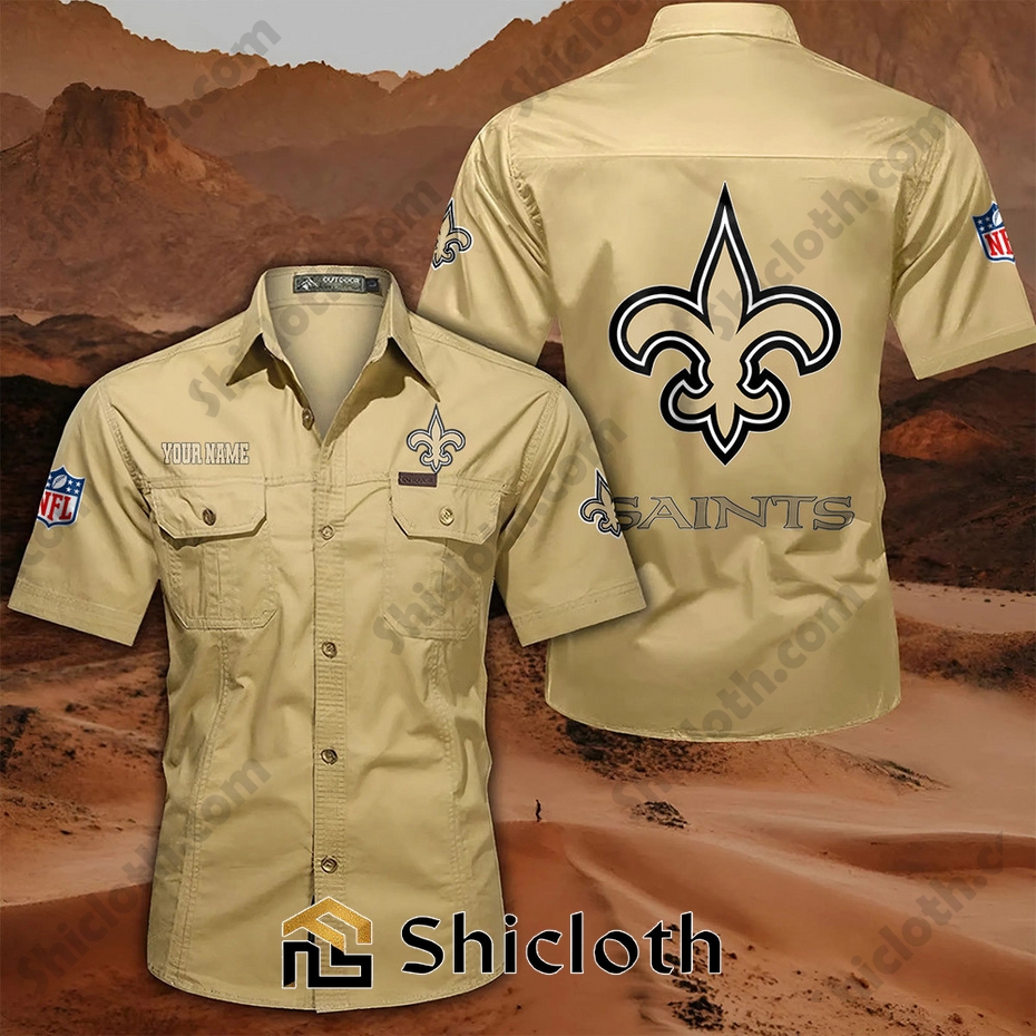Custom name New Orleans Saints Cargo Shirt