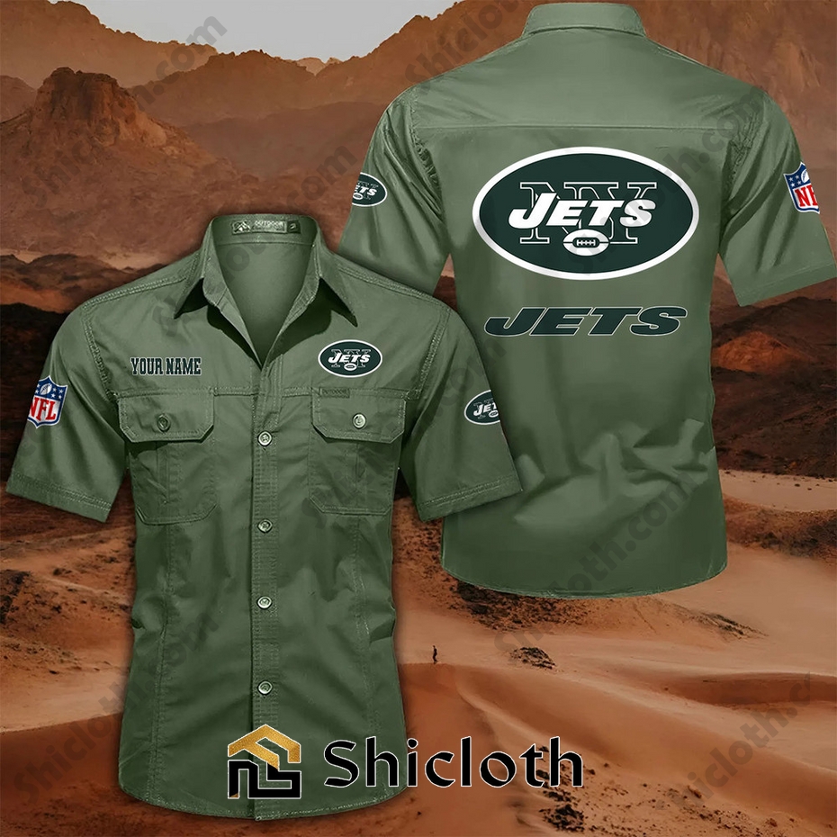 Custom name New York Jets Cargo Shirt