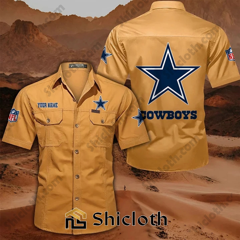 Alternative view of Personalized name Dallas Cowboys Cargo Shirt