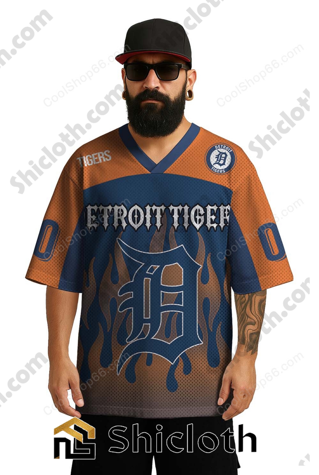 Detroit Tigers 4x World Series Champs MLB Mesh Jersey