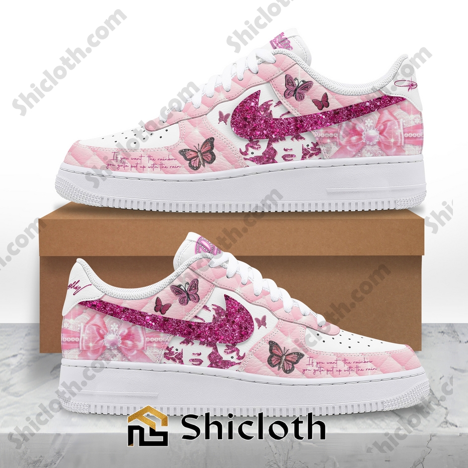 dolly parton pink nike air force shoes 2 mTnem