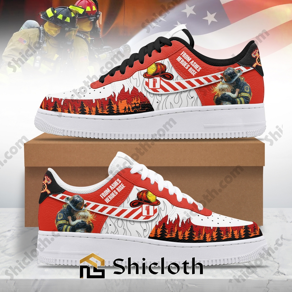 Firefighter From Ashes Heroes Rise Air Force 1 Sneakers