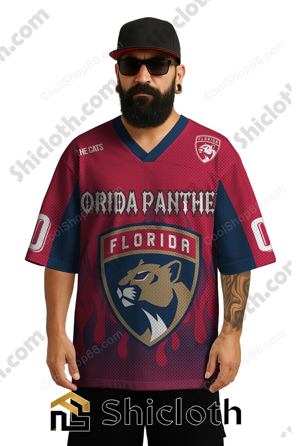 Personalized Name Number Florida Panthers NHL Mesh Jersey