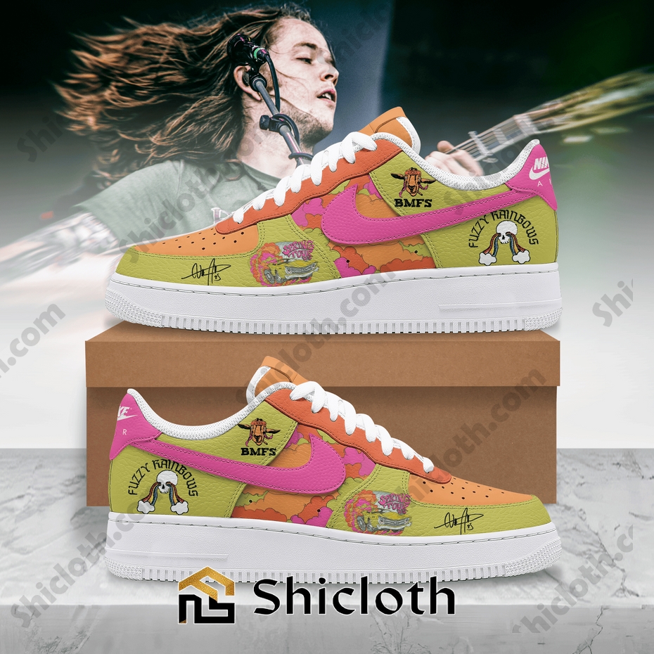 Fuzzy Rainbows BMFS Air Force 1 Sneakers