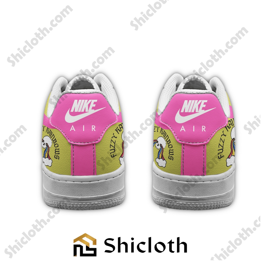 Fuzzy Rainbows BMFS Air Force 1 Sneakers 3 Fuzzy Rainbows BMFS Air Force 1 Sneakers - Image 3