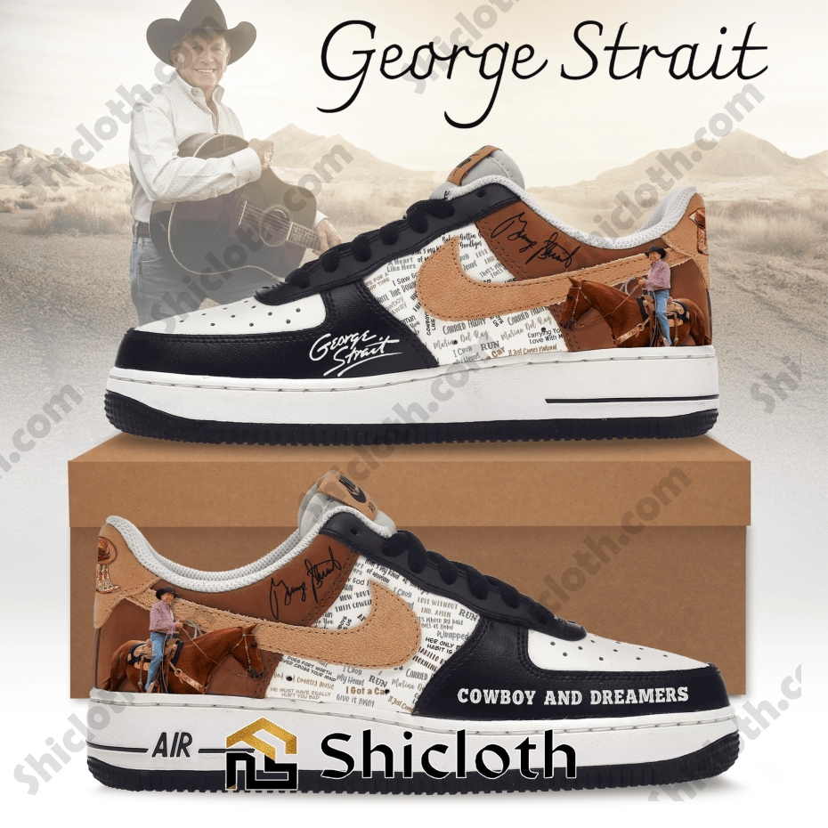 George Strait Cowboys and Dreamers Air Force Shoes