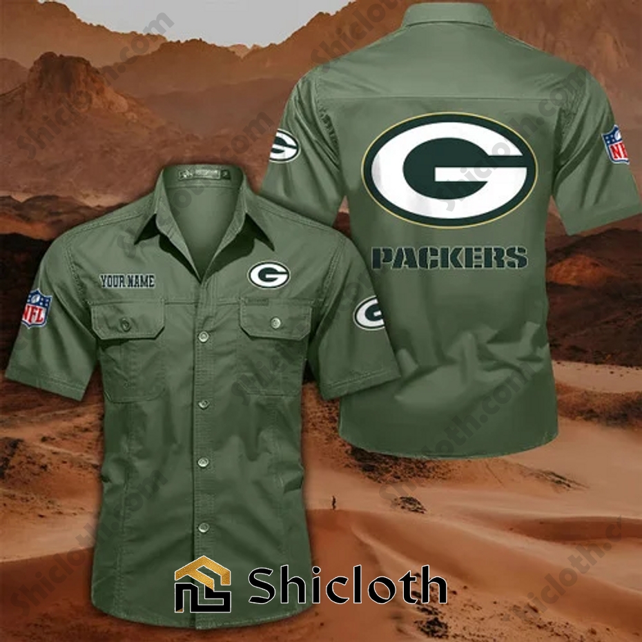 Personalized name Green Bay Packers Cargo Shirt