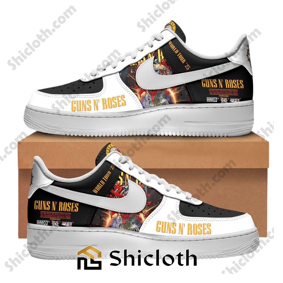 Guns N' Roses World Tour 2025 Air Force Shoes 5 Guns N' Roses World Tour 2025 Air Force Shoes - Image 5