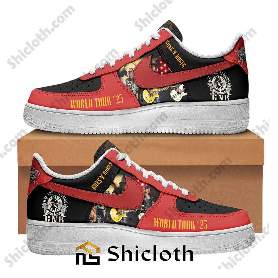 Guns N' Roses World Tour 2025 Air Force Shoes 6 Guns N' Roses World Tour 2025 Air Force Shoes - Image 6