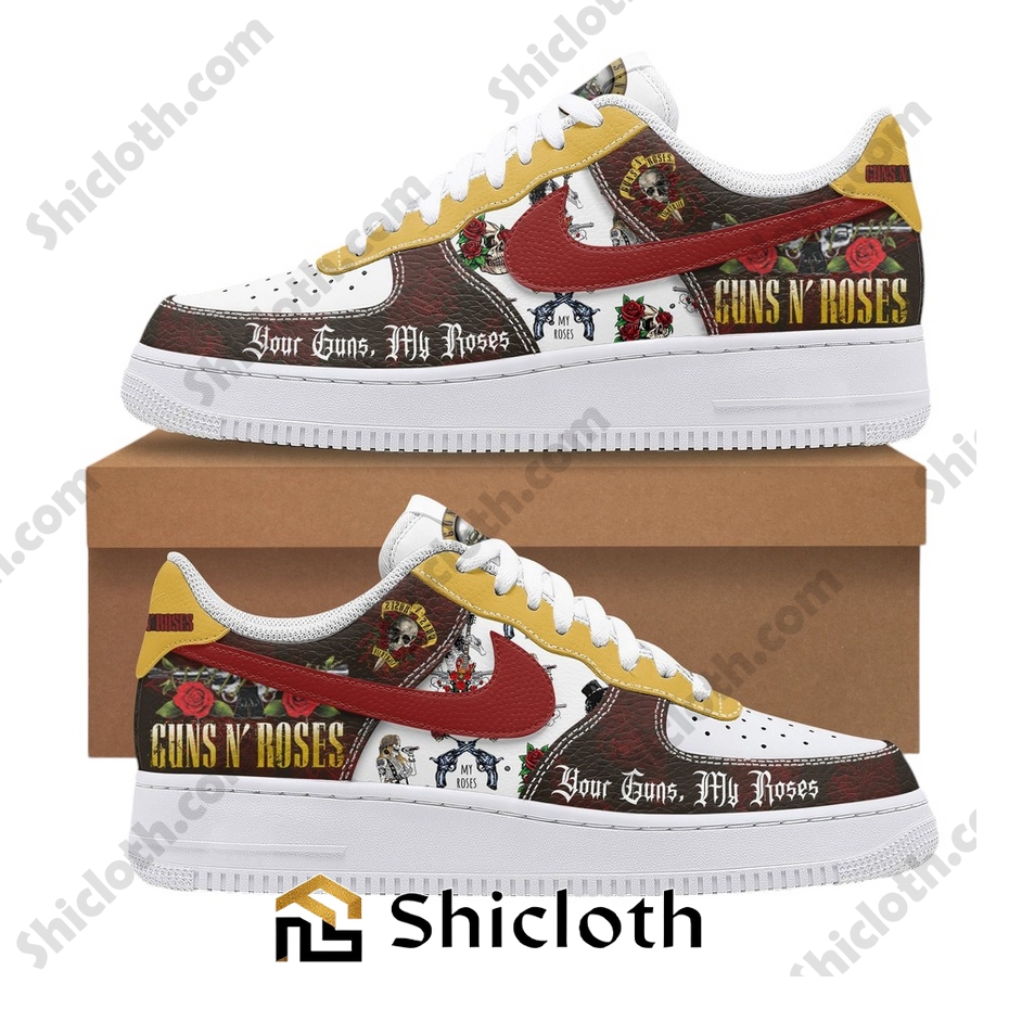 Guns N' Roses Your Guns My Roses Air Force Shoes 4 Guns N' Roses Your Guns My Roses Air Force Shoes - Image 4