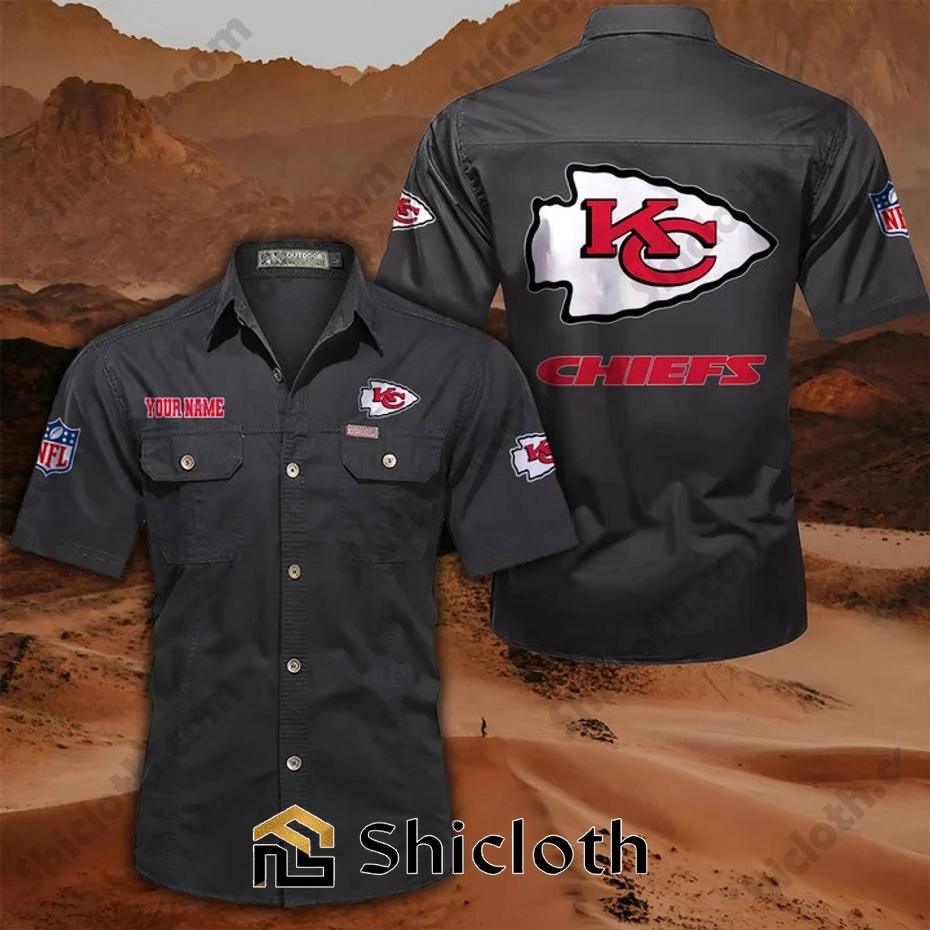 Personalized name Kansas City Chiefs Cargo Shirt 3 Personalized name Kansas City Chiefs Cargo Shirt - Image 3