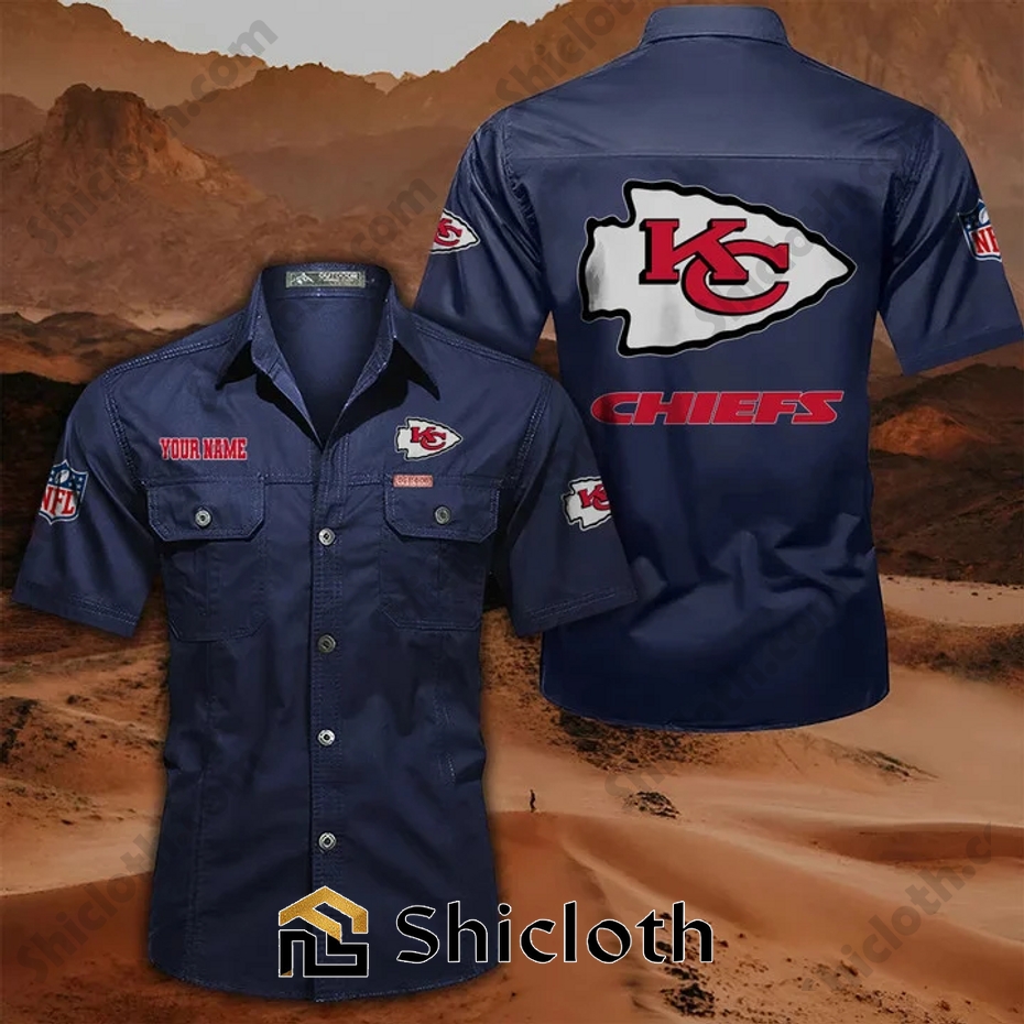 Personalized name Kansas City Chiefs Cargo Shirt 4 Personalized name Kansas City Chiefs Cargo Shirt - Image 4