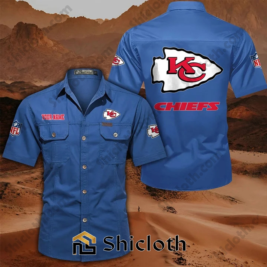 Personalized name Kansas City Chiefs Cargo Shirt 5 Personalized name Kansas City Chiefs Cargo Shirt - Image 5