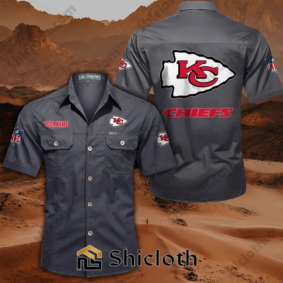 Personalized name Kansas City Chiefs Cargo Shirt 6 Personalized name Kansas City Chiefs Cargo Shirt - Image 6