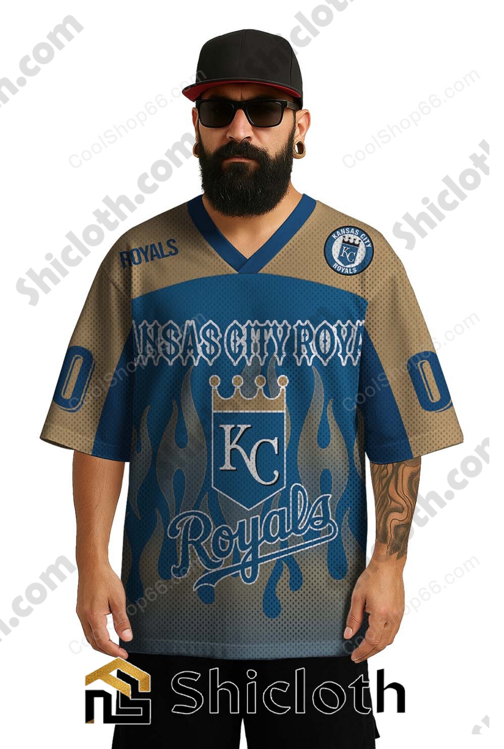 Personalized Name Number Kansas City Royals MLB Mesh Jersey