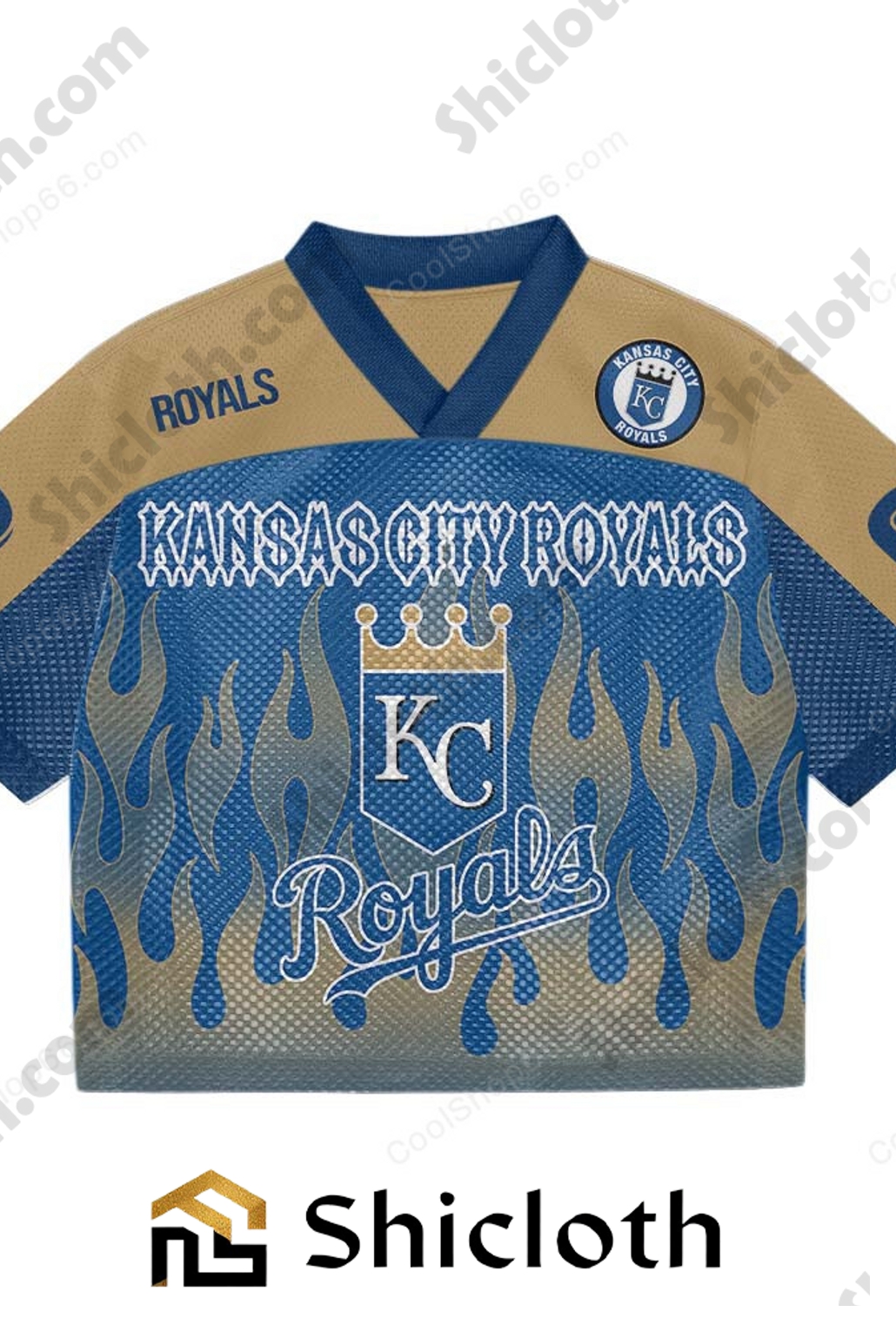 Personalized Name Number Kansas City Royals MLB Mesh Jersey 5 Personalized Name Number Kansas City Royals MLB Mesh Jersey - Image 5
