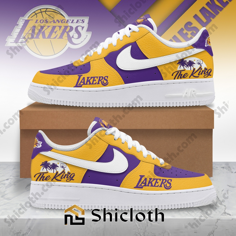 LA Lakers The King Air Force Sneakers