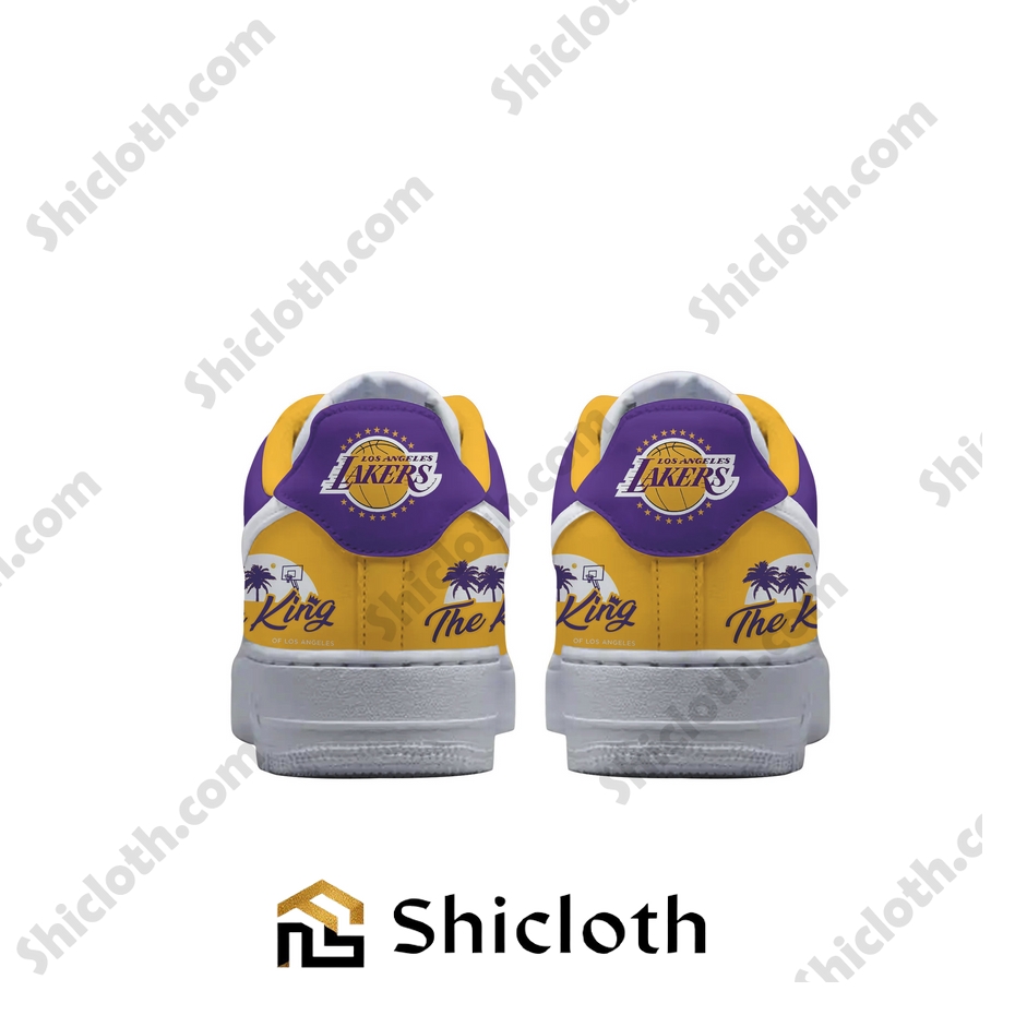 LA Lakers The King Air Force Sneakers 3 LA Lakers The King Air Force Sneakers - Image 3