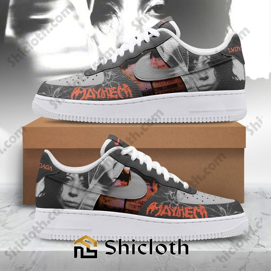 Lady GaGa & Bruno Mars Mayhem Nike Air Force Shoes