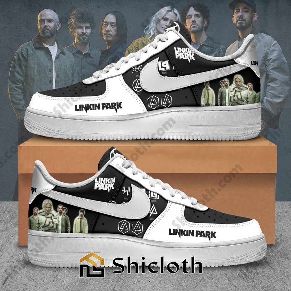 Linkin Park 2025 White Nike Air Force Shoes