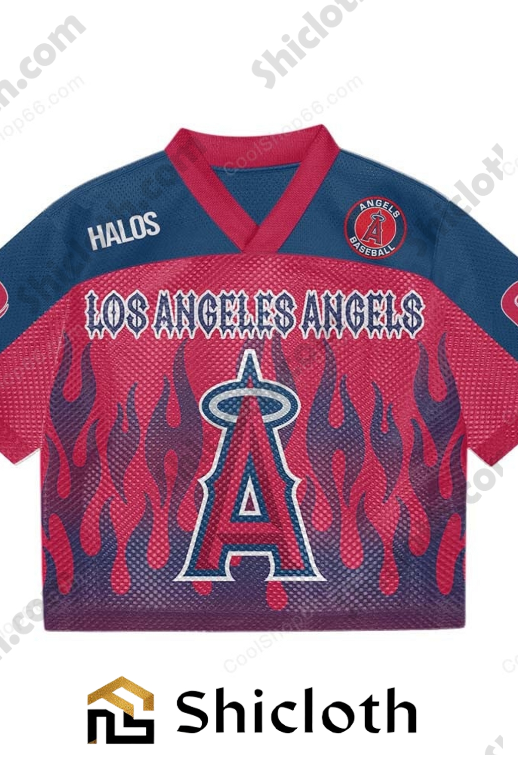 Personalized Name Number Los Angeles Angels MLB Mesh Jersey 6 Personalized Name Number Los Angeles Angels MLB Mesh Jersey - Image 6