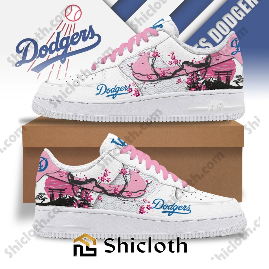 Los Angeles Dodgers X Sakura Nike Air Force Shoes