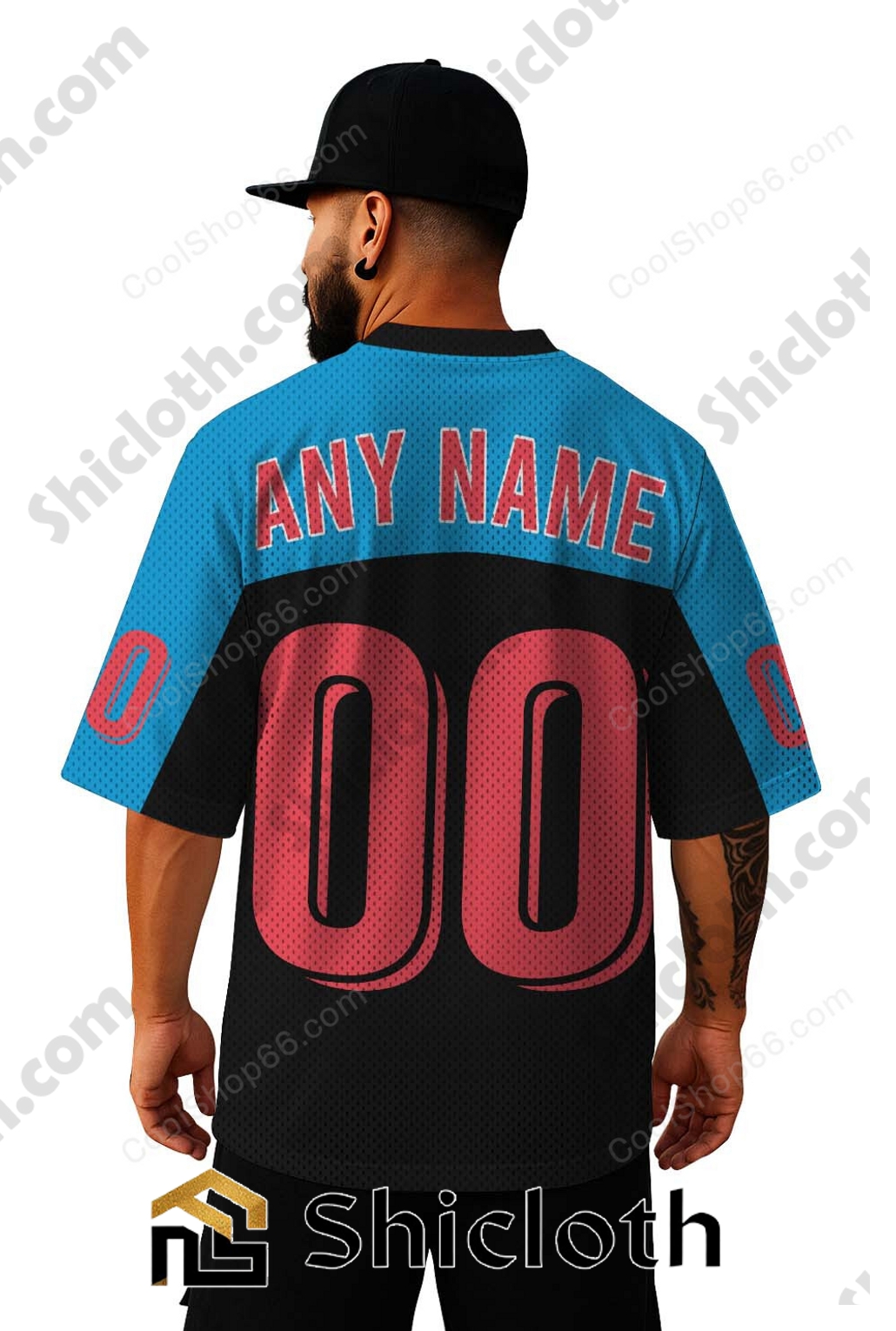 Alternative view of Personalized Name Number Miami Marlins MLB Mesh Jersey