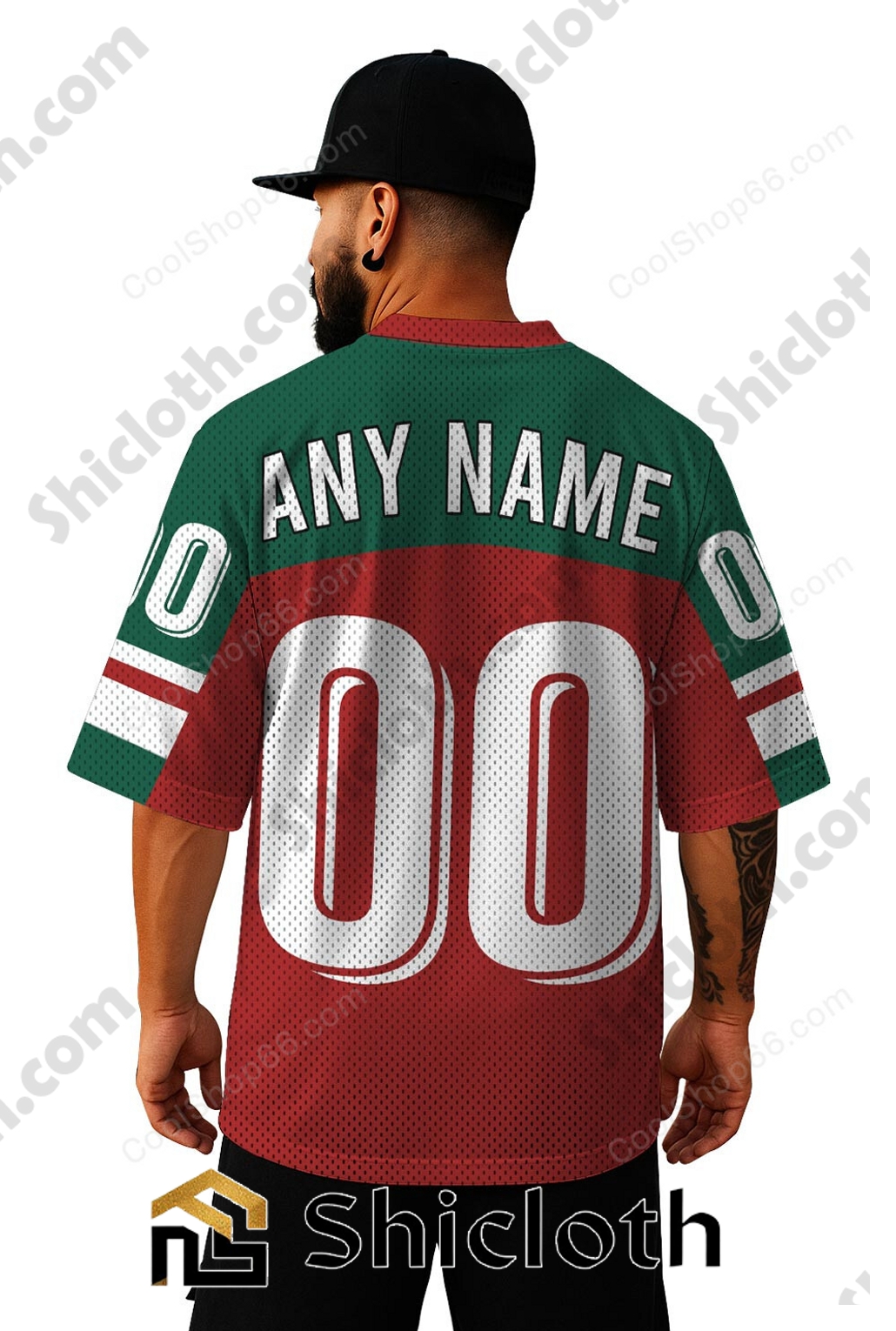Alternative view of Personalized Name Number Minnesota Wild NHL Mesh Jersey