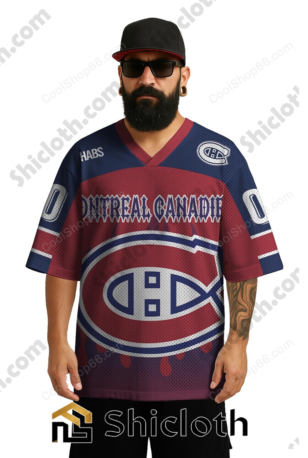 Personalized Name Number Montreal Canadiens NHL Mesh Jersey