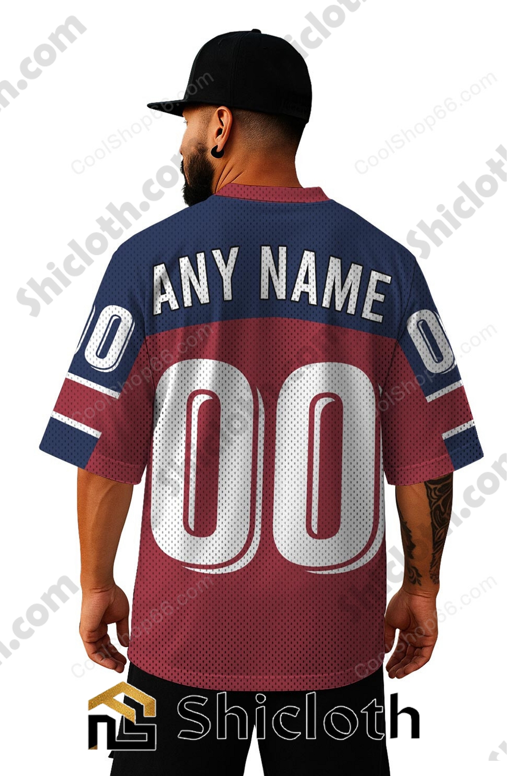 Alternative view of Personalized Name Number Montreal Canadiens NHL Mesh Jersey