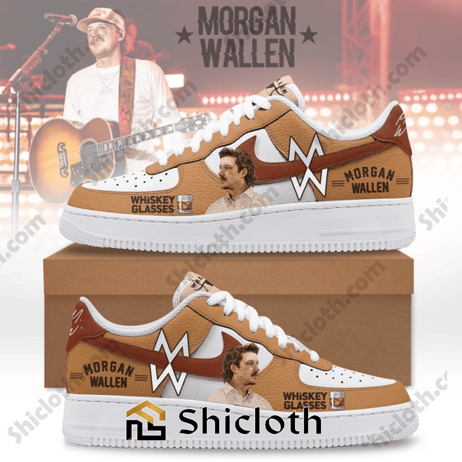 Morgan Wallen Whiskey Glasses Air Force 1
