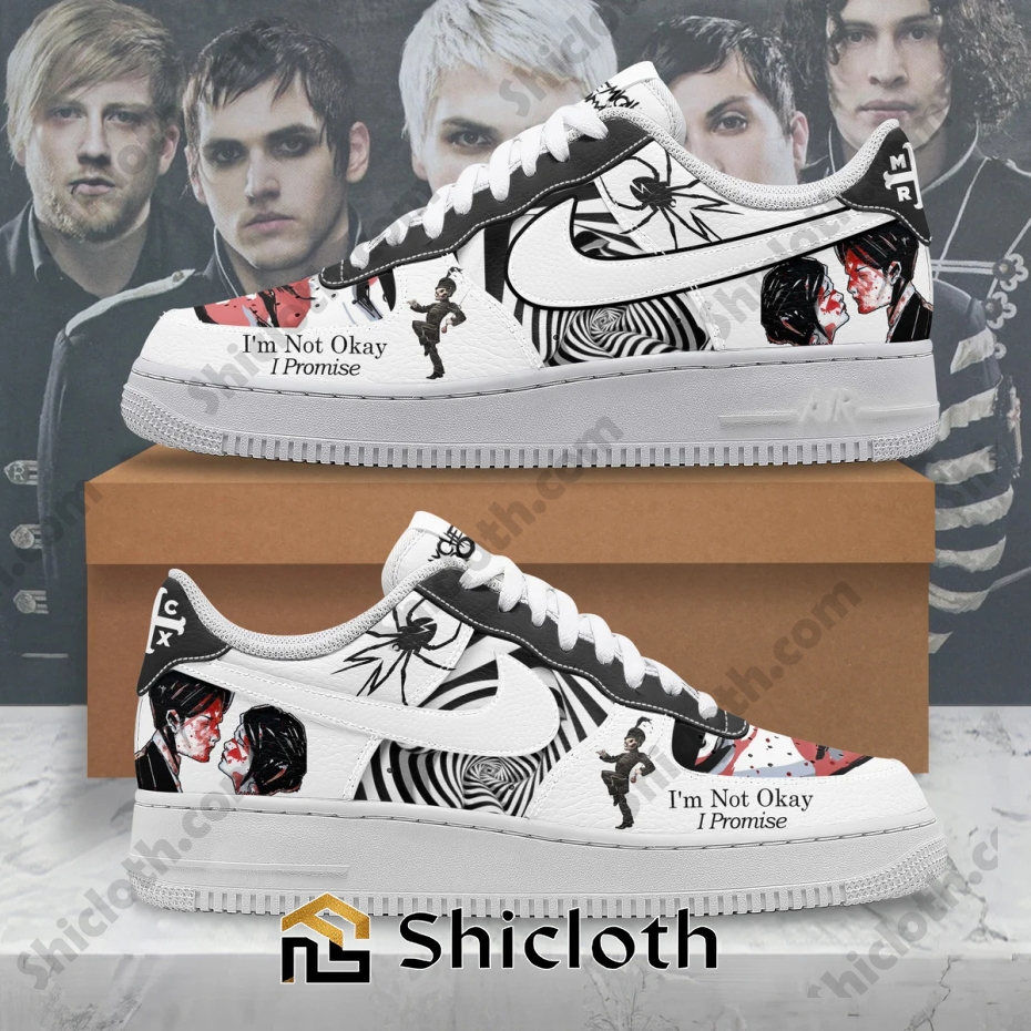My Chemical Romance I’m Not Okay I Promise Nike Air Force 1