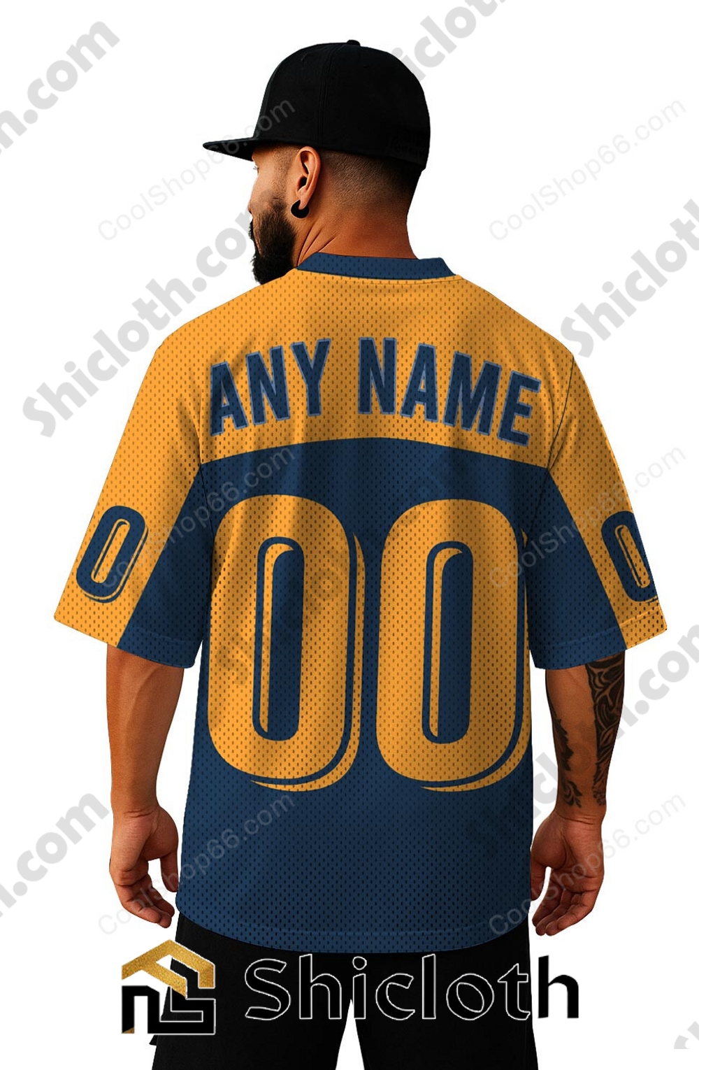 Alternative view of Personalized Name Number Nashville Predators NHL Mesh Jersey