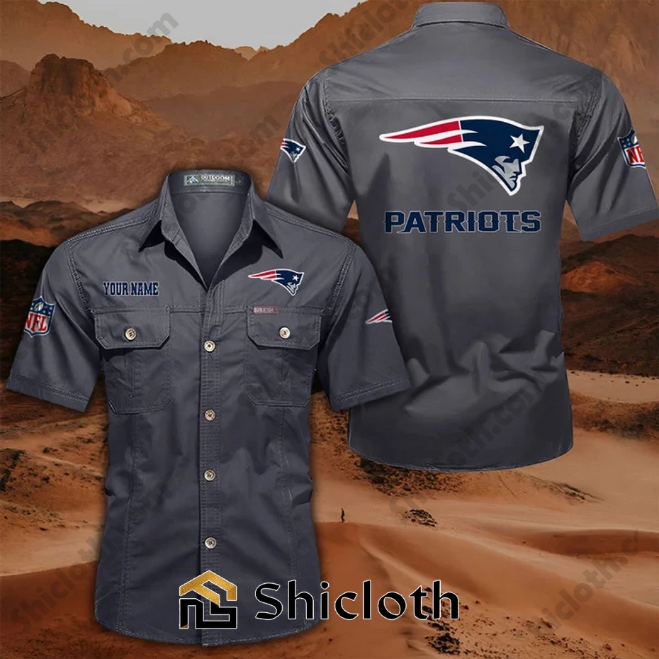 Personalized name New England Patriots Cargo Shirt 5 Personalized name New England Patriots Cargo Shirt - Image 5