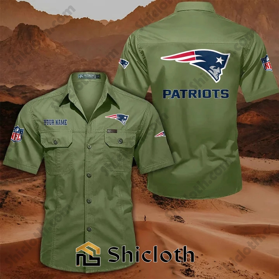 Personalized name New England Patriots Cargo Shirt 7 Personalized name New England Patriots Cargo Shirt - Image 7