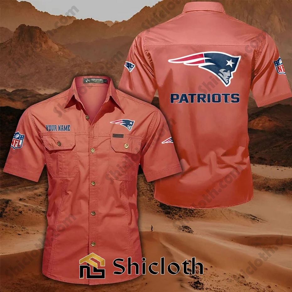 Personalized name New England Patriots Cargo Shirt 9 Personalized name New England Patriots Cargo Shirt - Image 9