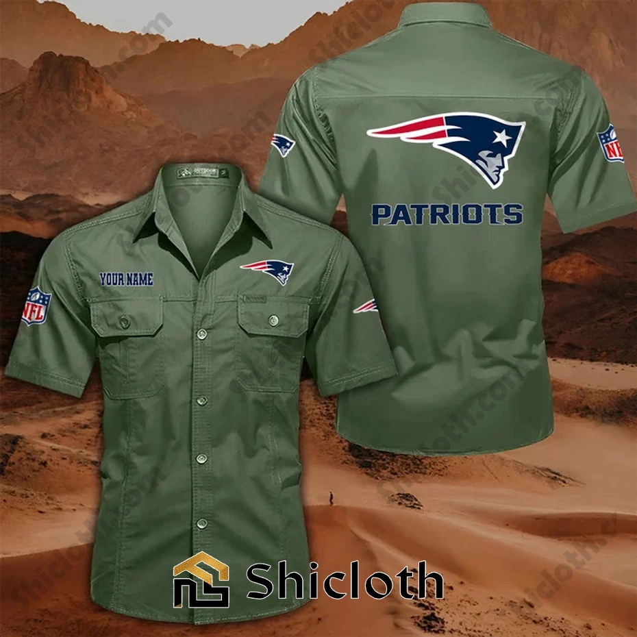 Personalized name New England Patriots Cargo Shirt 10 Personalized name New England Patriots Cargo Shirt - Image 10