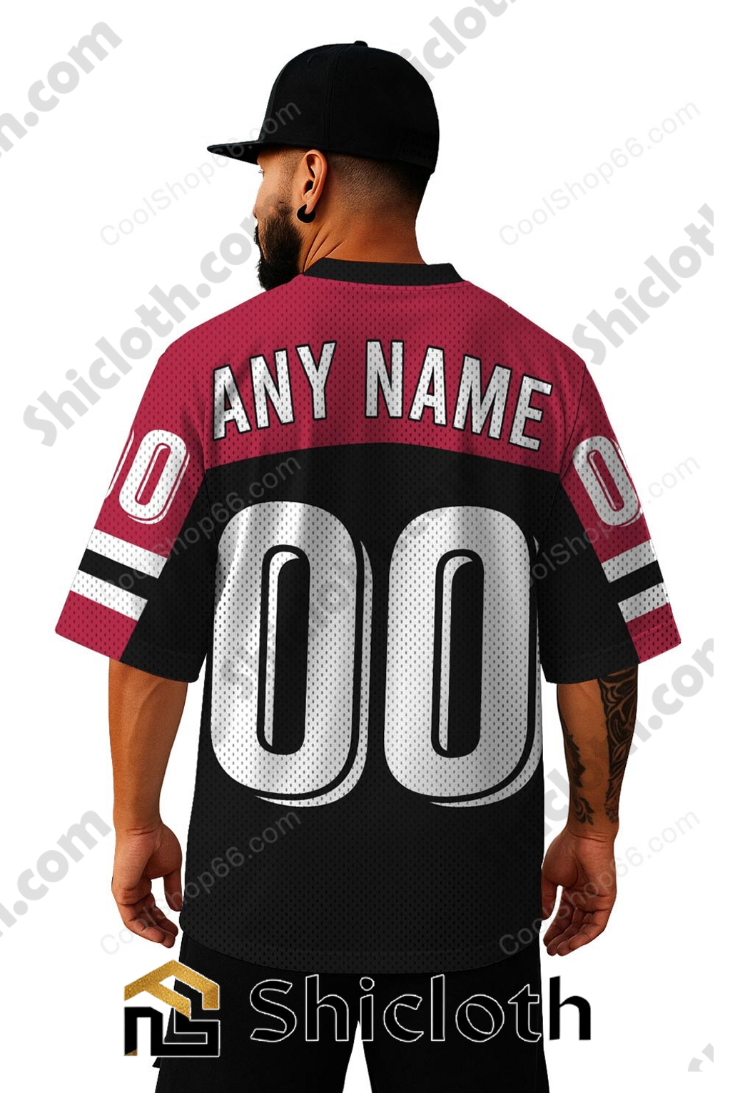 Alternative view of Personalized Name Number New Jersey Devils NHL Mesh Jersey