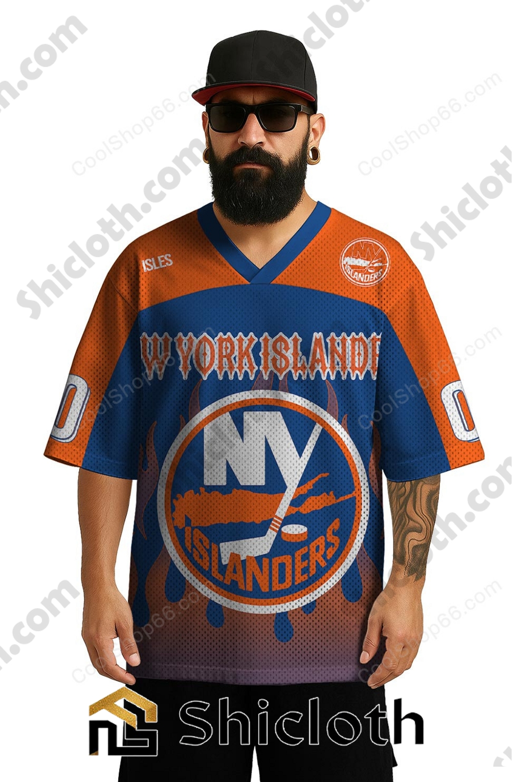 Personalized Name Number New York Islanders NHL Mesh Jersey