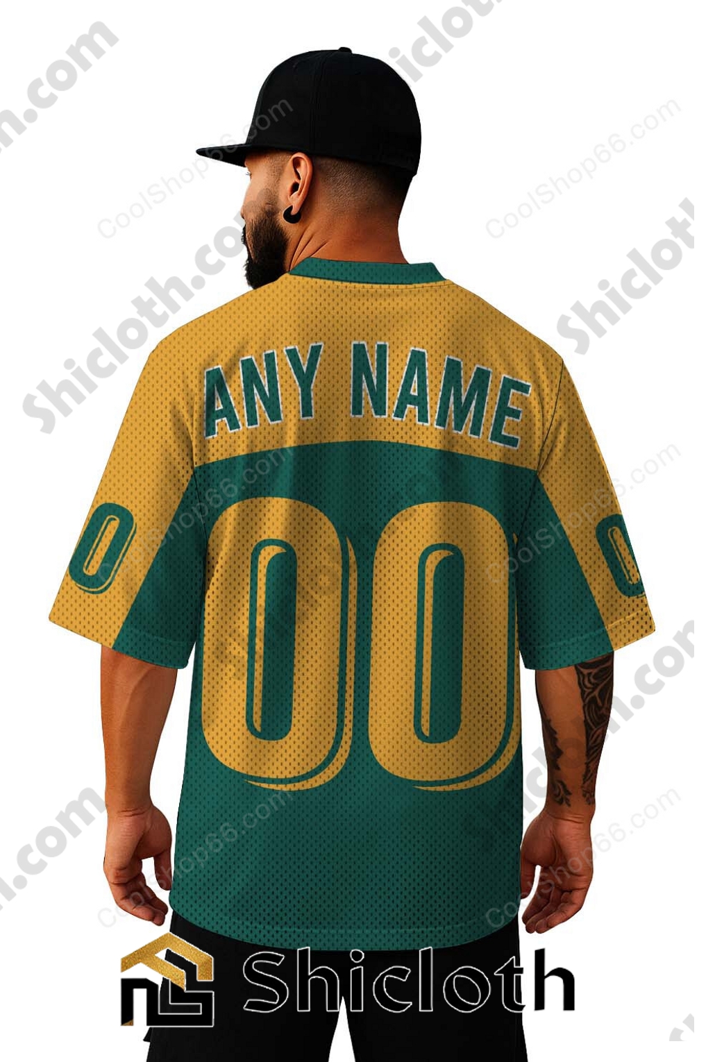 Alternative view of Personalized Name Number Oakland Athletics MLB Mesh Jersey