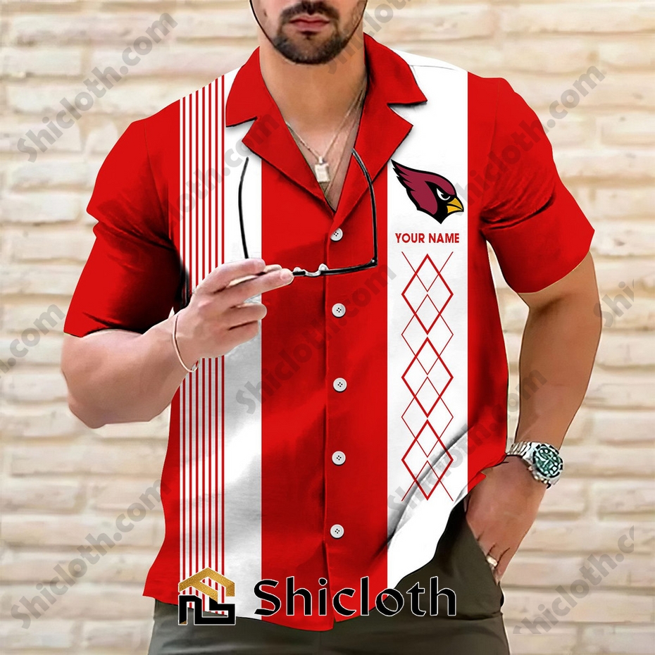 Personalized name Arizona Cardinals Hawaiian Shirt 2025