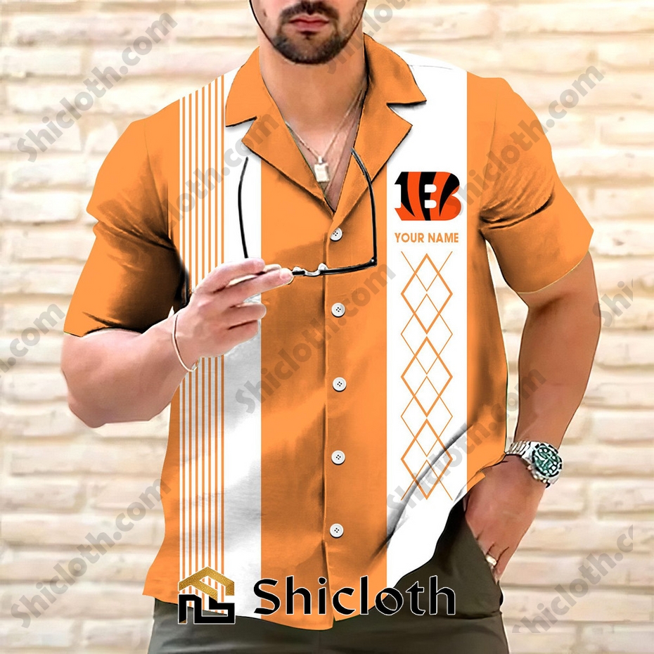 Personalized name Cincinnati Bengals Hawaiian Shirt 2025