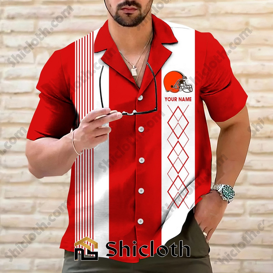 personalized name cleveland browns hawaiian shirt 2025 2 YaaXQ