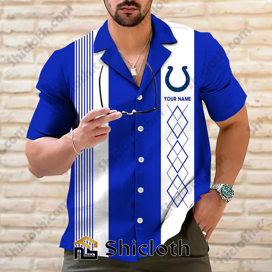 Personalized name Indianapolis Colts Hawaiian Shirt 2025