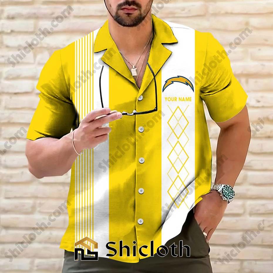 personalized name los angeles chargers hawaiian shirt 2025 2 1yjIP